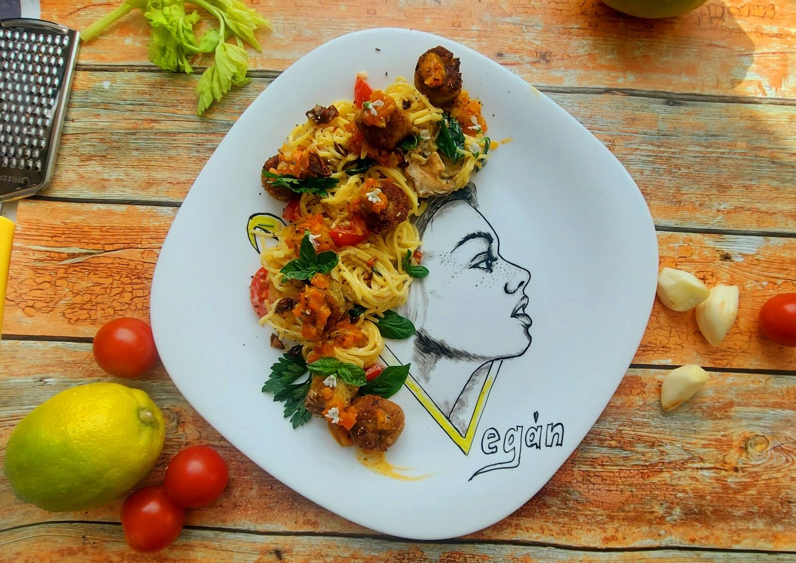 Chilis bazsalikomos citromos tészta