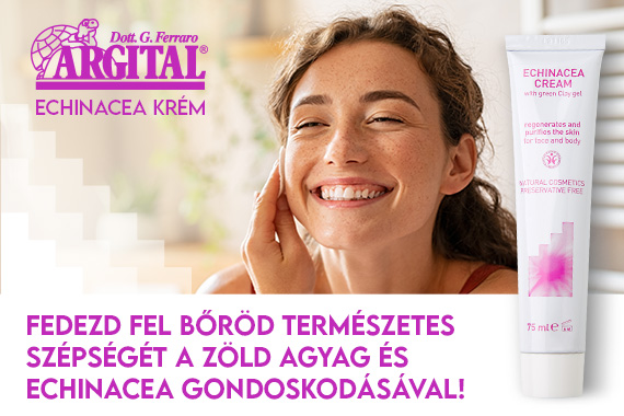 Argital természetes szépség zöld agyag és echinacea gondoskodásával