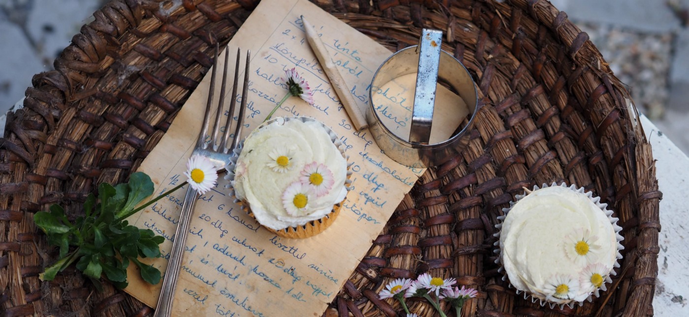 Virág-drágakő cupcake - Horváth Judit